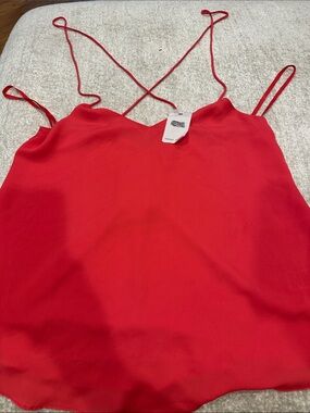 Red Strappy Cami Top - Unbranded